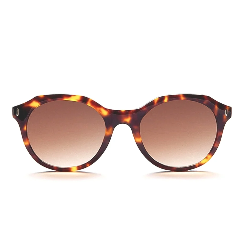 Yunizon Libera Wide Sunglasses Amber Brown Tortoise